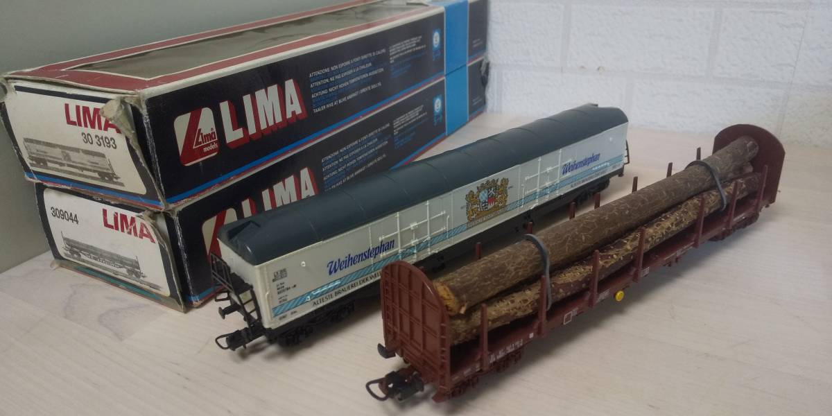 47 鉄道模型hoゲージ 貨車 木材運搬車 ビール輸送車 ２両 外国車輛 Lima リマ 中古現状品 箱有り説明書なし の落札情報詳細 ヤフオク落札価格情報 オークフリー スマートフォン版
