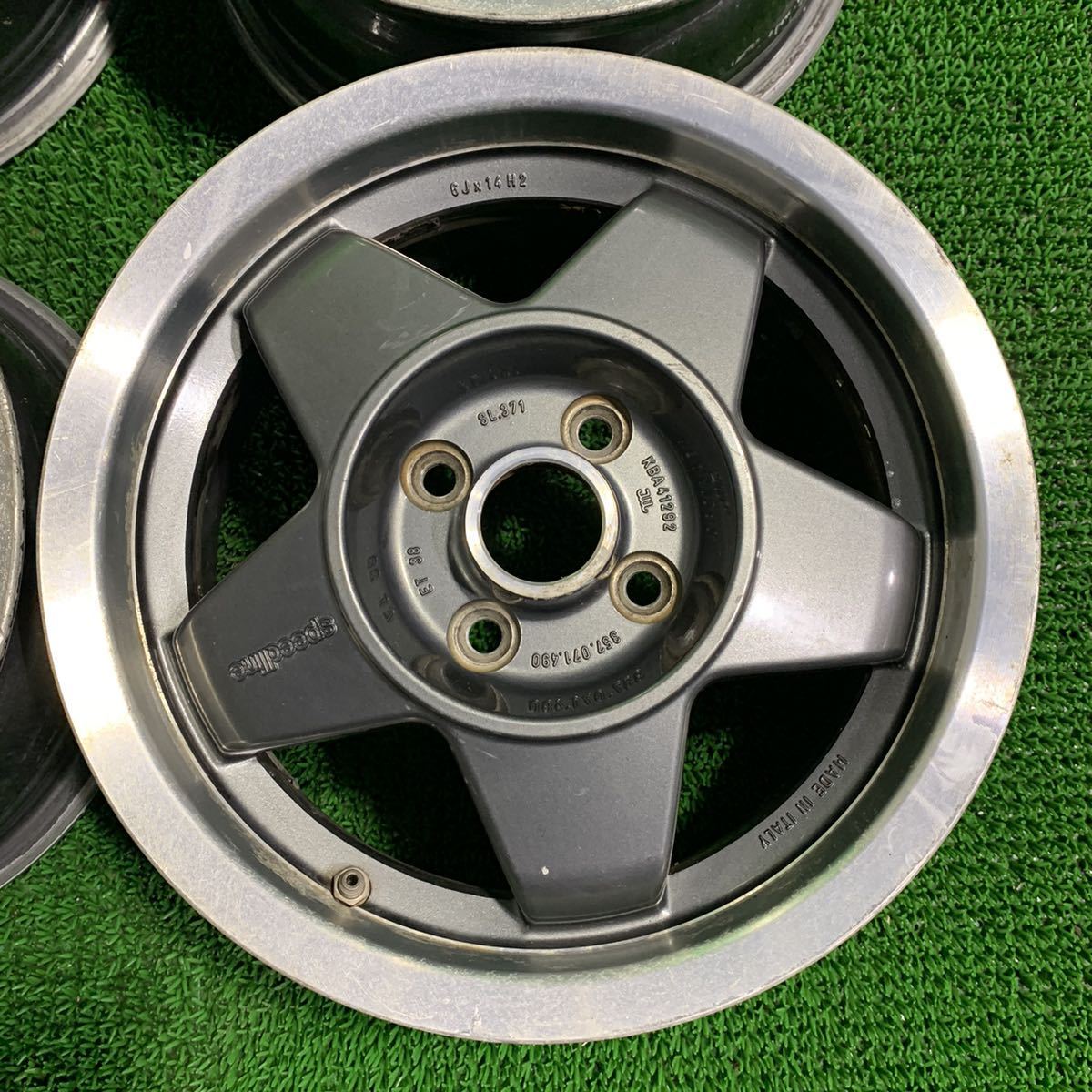 に*ー様 【O-2147】アルファロメオ スピードライン ホイール 14インチ 車輪 スピードライン ホイール 14インチ に ー様 O-2147 アルファ