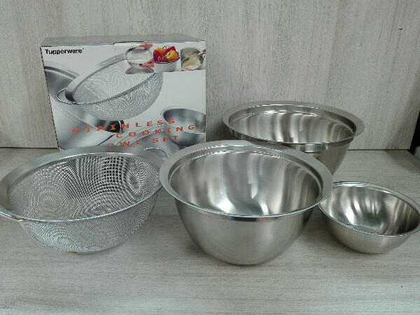 新品】タッパーウェア ステンレスクッキングボール 4点セット 新品未