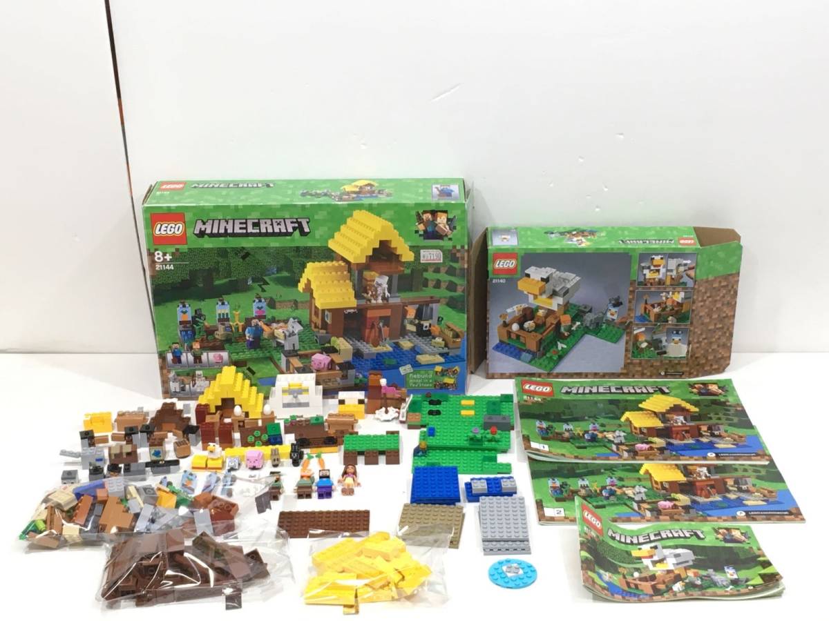 現状品 レゴ LEGO 21144 マインクラフト 畑のコテージ 21140