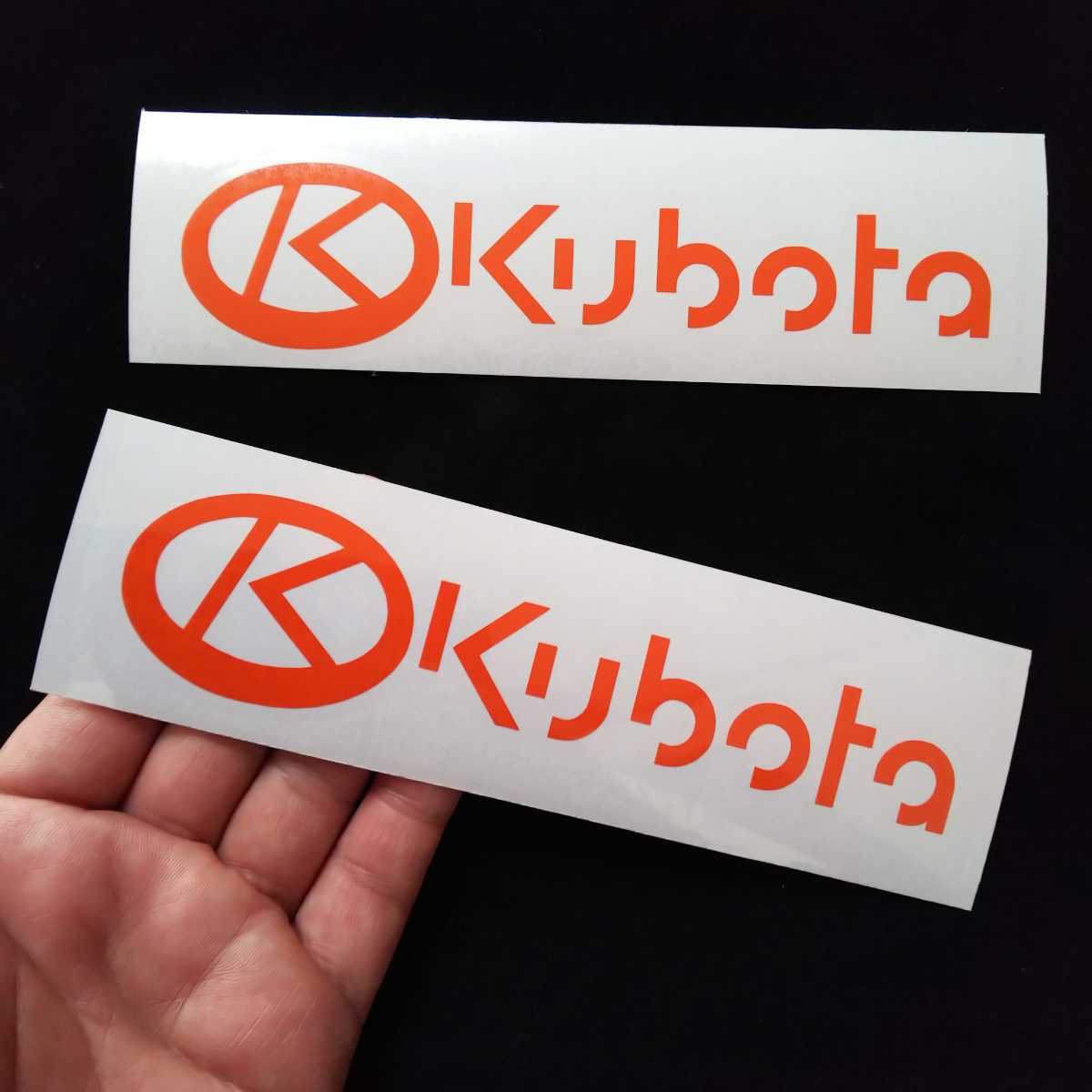 新品 Usa Kubota クボタ 2枚 横16cm カスタム ステッカー 補修 リメイク トラクター 農機具 アウトドア アメリカ 雑貨 シール オレンジ 制作代行 の落札情報詳細 ヤフオク落札価格情報 オークフリー スマートフォン版