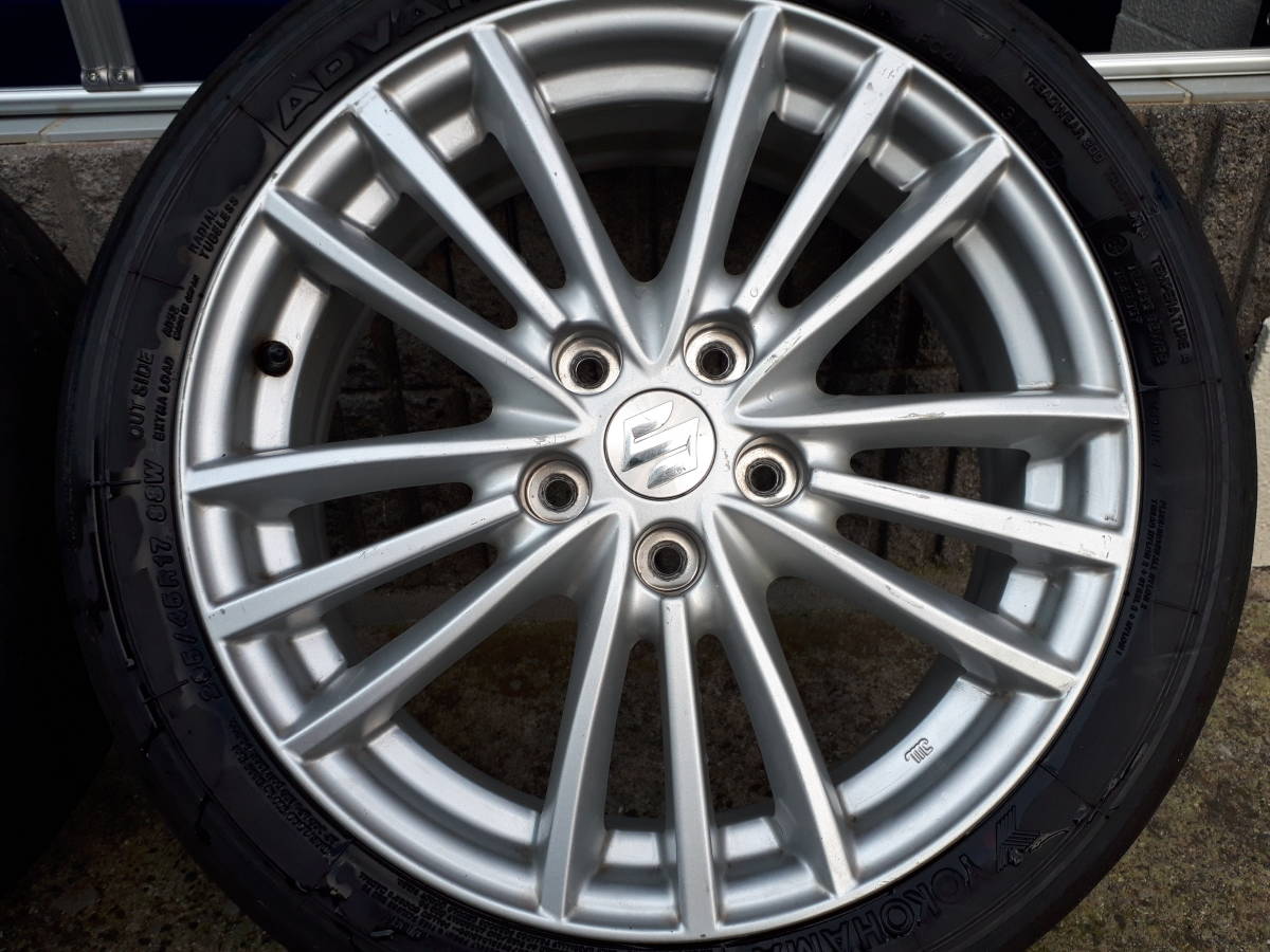 スズキ スイフト純正 6J-16インチ+45 100/4H ZC72S美品　2本 スズキ スイフト純正 6J-16インチ+45 100/4H ZC72S美品 2本