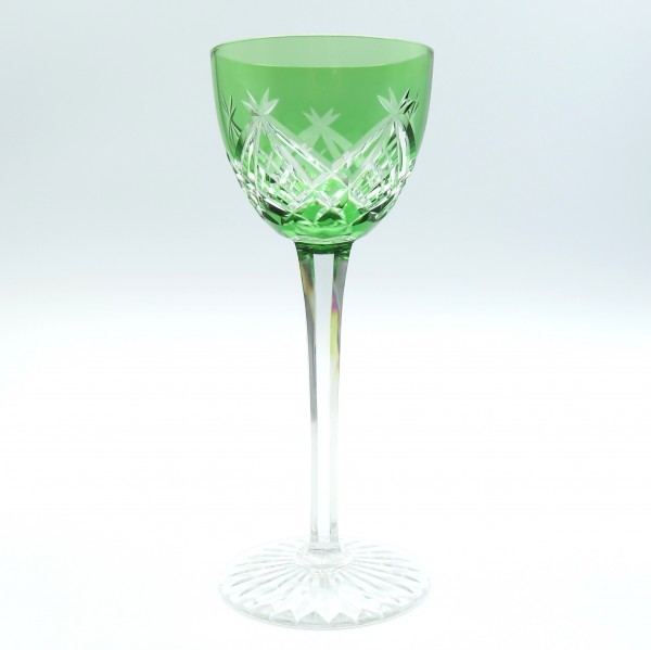 高さ19cm Baccarat バカラ グリーン 緑 色被せ切子 ワイングラス ゴブレット オールドバカラ アンティーク カットガラス B の落札情報詳細 ヤフオク落札価格情報 オークフリー スマートフォン版