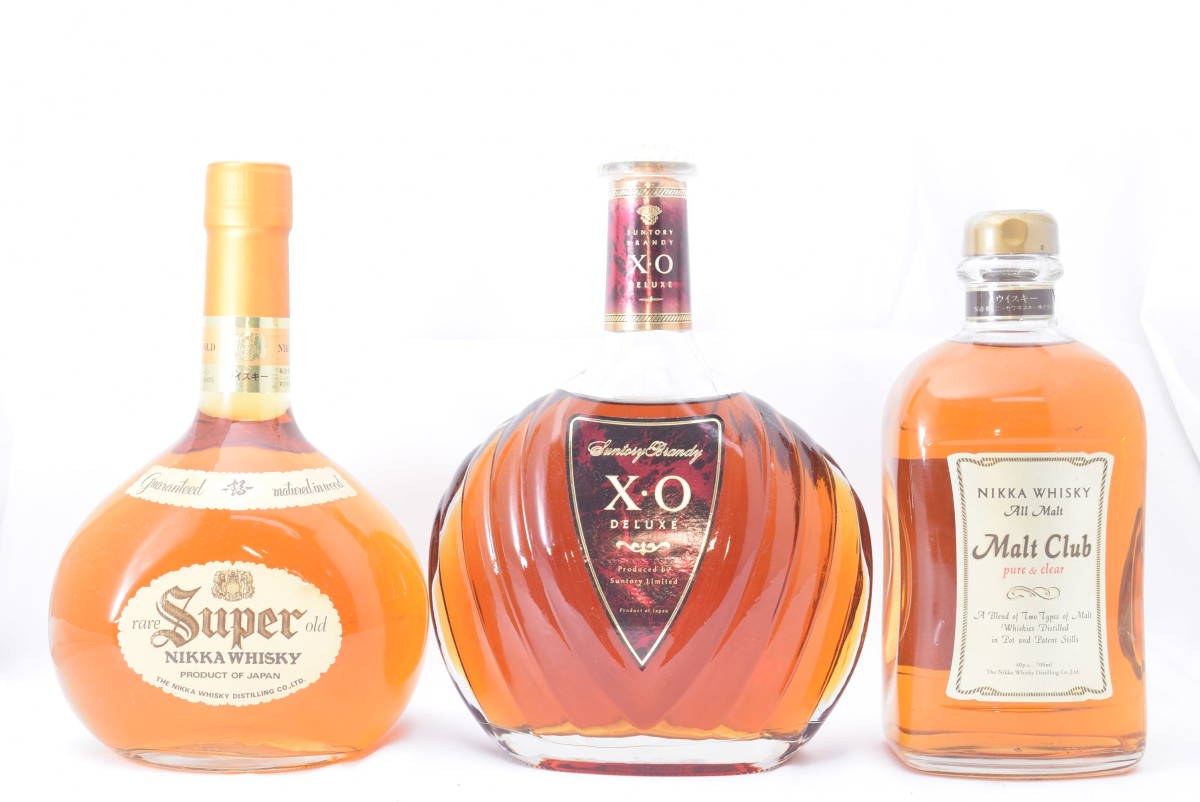 E 神奈川県内限定 Nikka Whisky ニッカ Malt Club Suntory サントリー Xo Deluxe など ウイスキー 3本セット の落札情報詳細 ヤフオク落札価格情報 オークフリー スマートフォン版