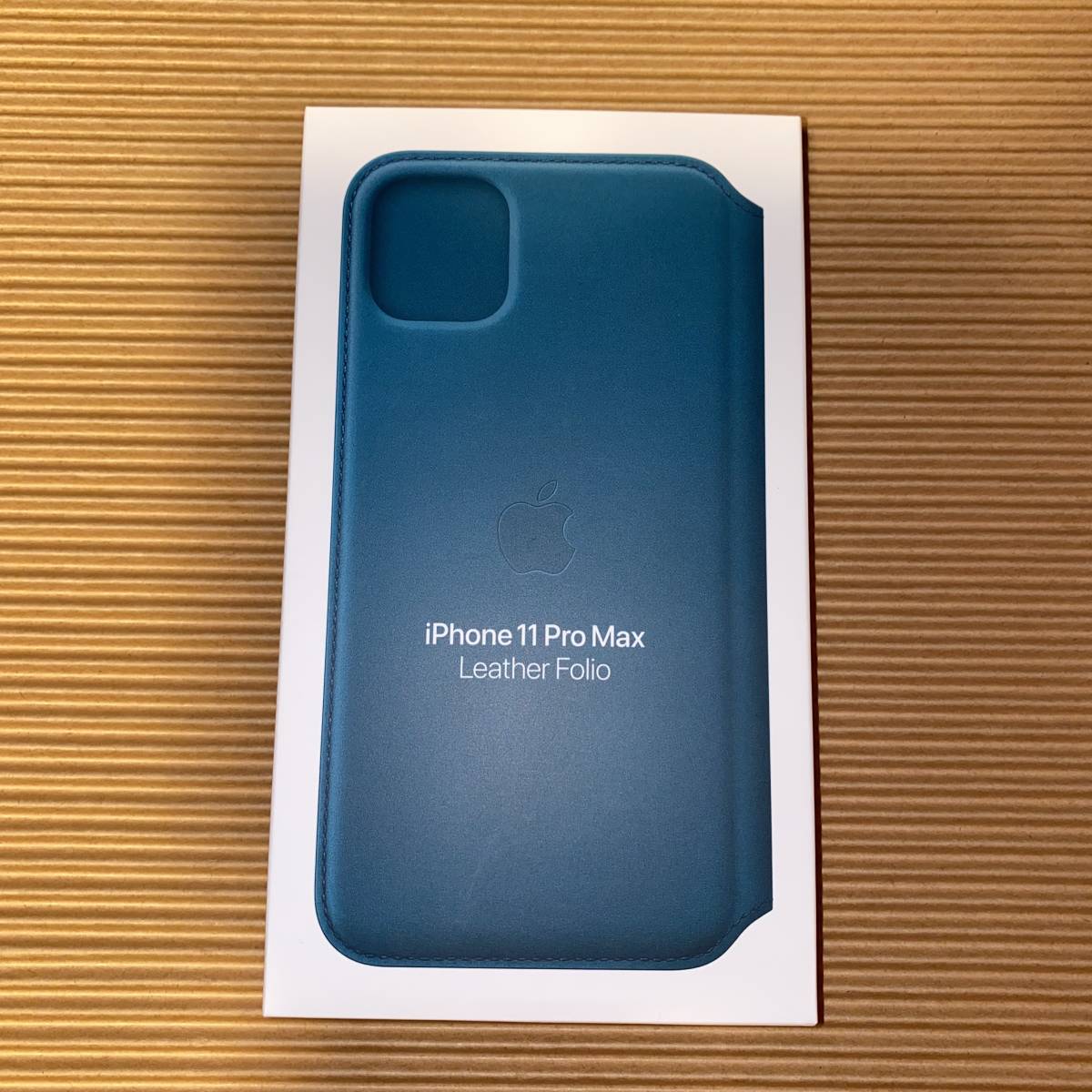 iPhone 11 pro レザーフォリオ ピーコック【純正】