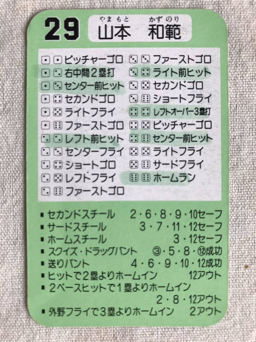 タカラプロ野球カード昭和61年南海、1994年ロッテ、1990年近鉄3セット タカラ プロ野球カードゲーム 昭和61年 南海ホークス 山本和範 近鉄