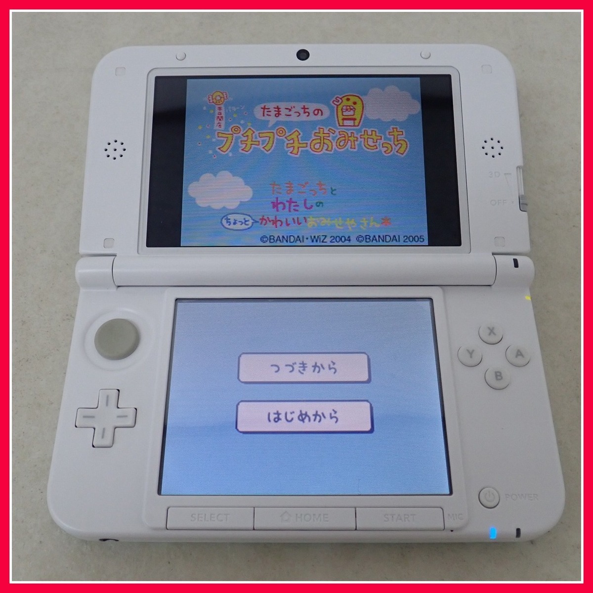 動作品 ニンテンドー3DSLL 本体 ミント×ホワイト + ソフト たまごっち  