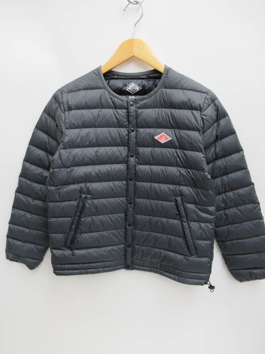 美品✨ダントン DANTON インナーダウン ブラック黒 38 Mサイズ DANTON - 2回着用⭐︎DANTON インナーダウンジャケット 黒 S