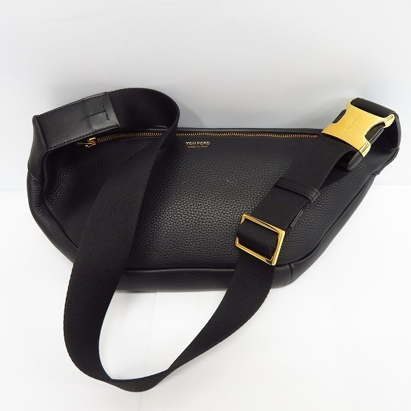TOMFORD/トムフォード レザー ウエスト/ボディバッグ ブラック /080の
