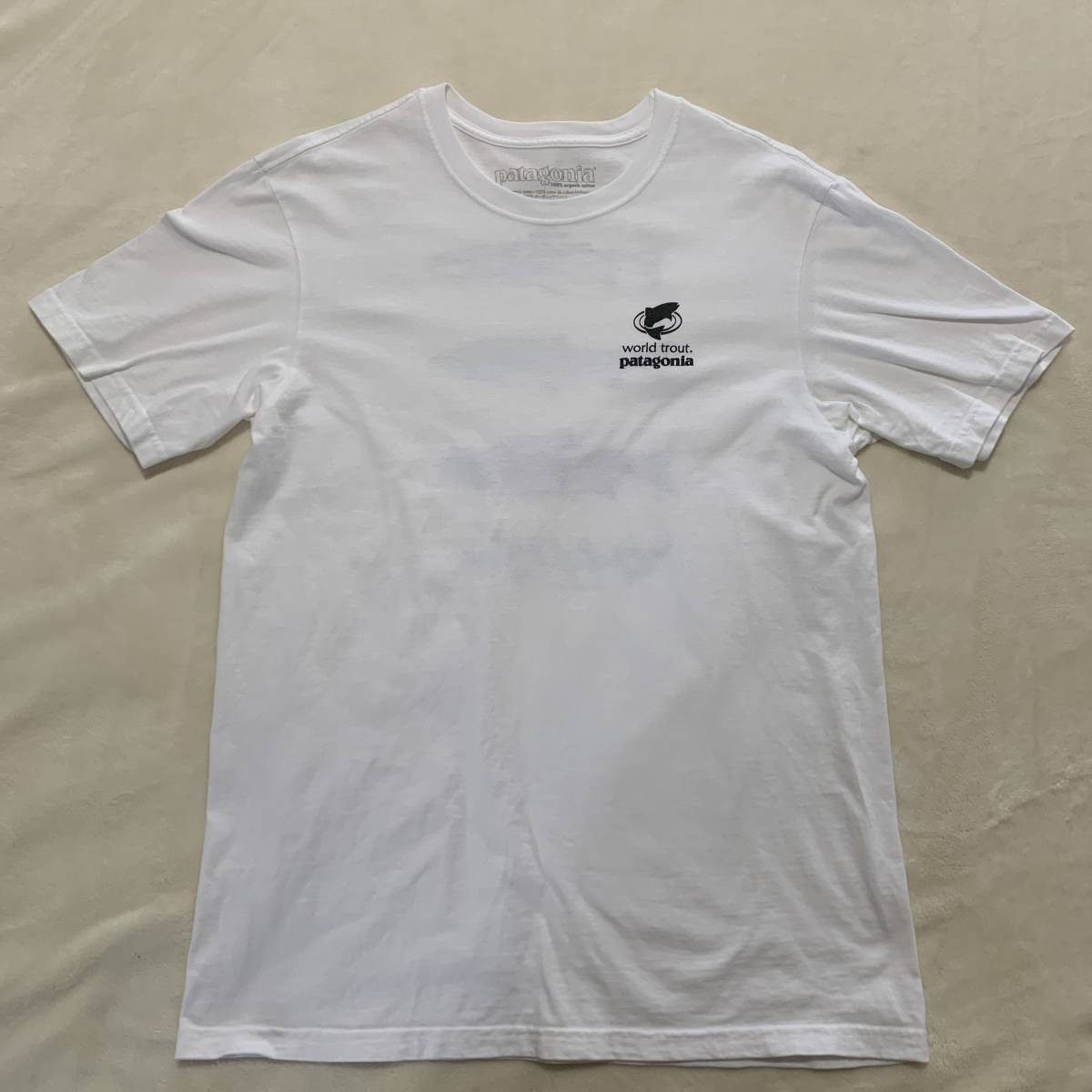 patagonia ワールドトラウト Tシャツ Mサイズ ホワイト
