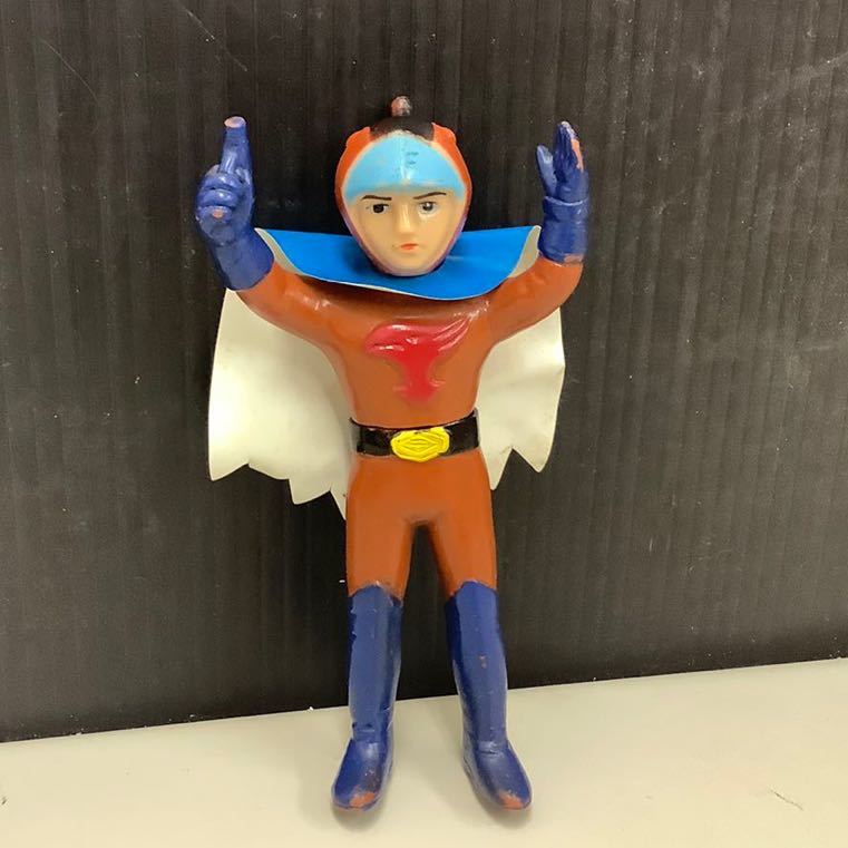 万創 科学忍者隊ガッチャマン コンドル ジョー ソフビ 当時物
