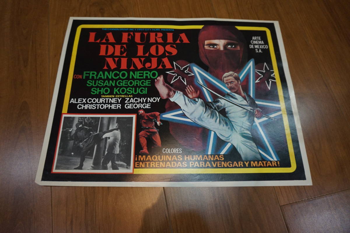 メキシコオリジナル劇場用 フランコ ネロ ショー コスギ 80年代一世風靡した忍者アクション 燃えよninja 2種 の落札情報詳細 ヤフオク落札価格情報 オークフリー スマートフォン版