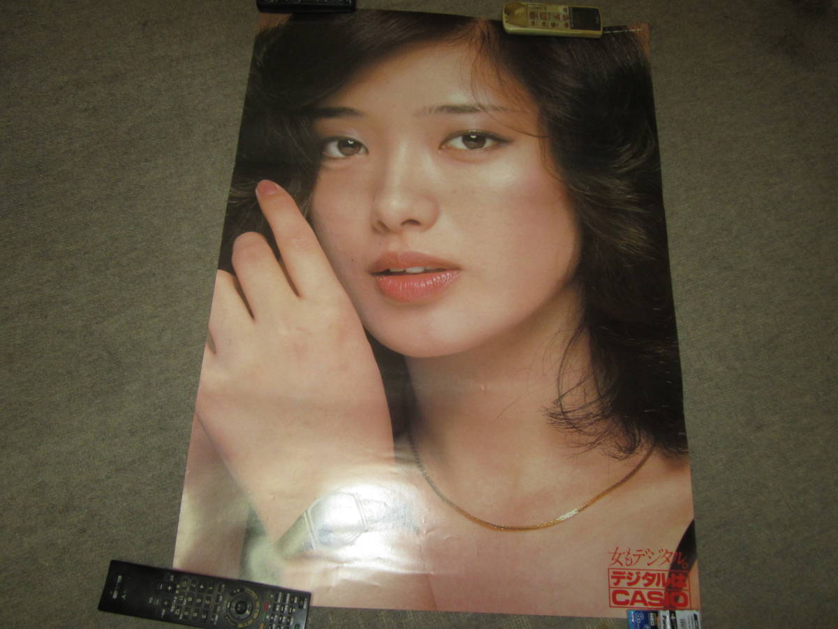 昭和 山口百恵 女もデジタル カシオデジタル 販促用ポスター ① 加納
