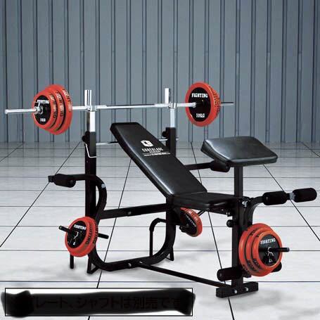 ファイティングロード バーベル 90kgセット プレート+インクライン