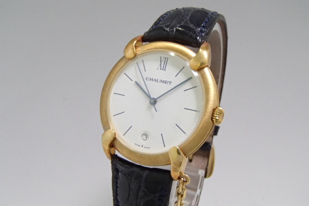 可動品 ショーメ 腕時計 18k 750 金無垢 総重量約41 4ｇ クォーツ 1pダイヤ メンズ時計 Chaumet R の落札情報詳細 ヤフオク落札価格情報 オークフリー スマートフォン版