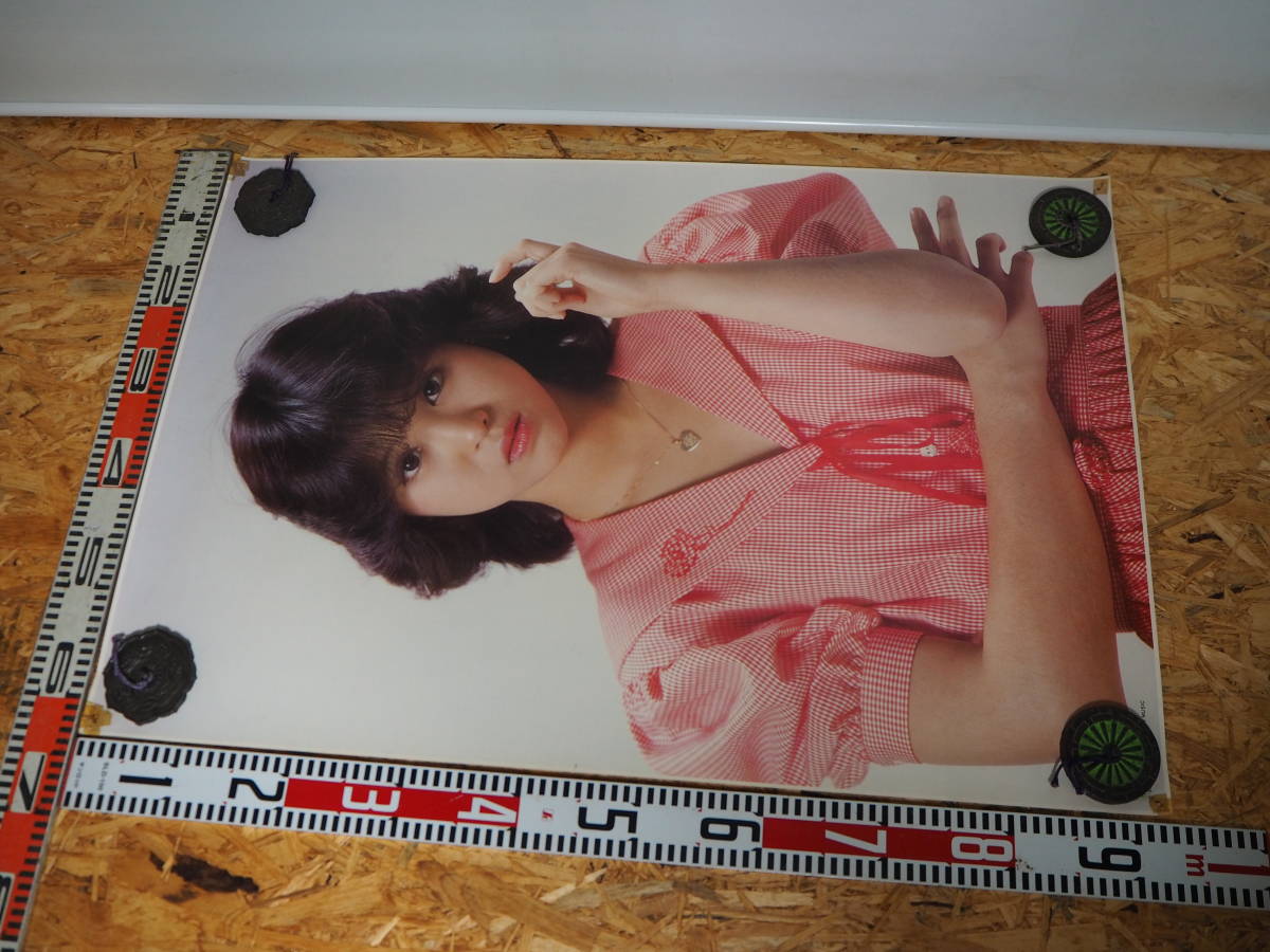 松田聖子 ポスター 初期 サンミュージック 聖子ちゃんカット ピンクの