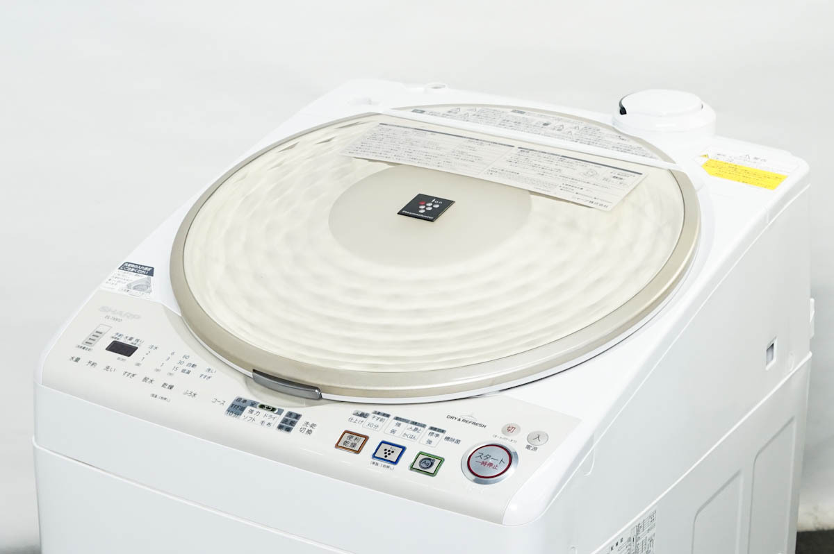 ○SHARP ES-TX910 洗濯乾燥機 2012年製 9.0kg 全自動 洗濯機【直接