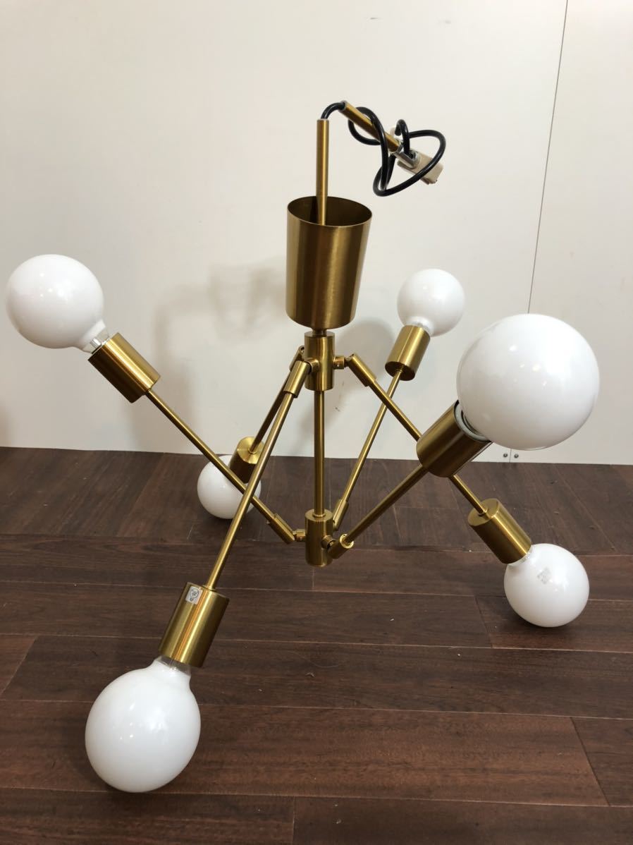美品 unico Gradiska ペンダントライト ゴールド（美品 ウニコ