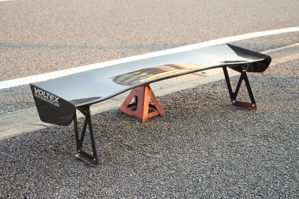 Voltex カーボンgtウイング タイプ4 1430ミリ 車検対応シルビアランエボrx7等ボルテックス の落札情報詳細 ヤフオク落札価格情報 オークフリー スマートフォン版