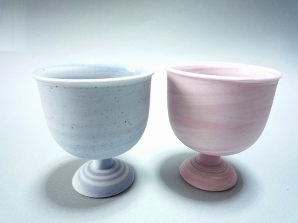 四代徳田八十吉　馬上杯　金銘 四代徳田八十吉 馬上杯 金銘