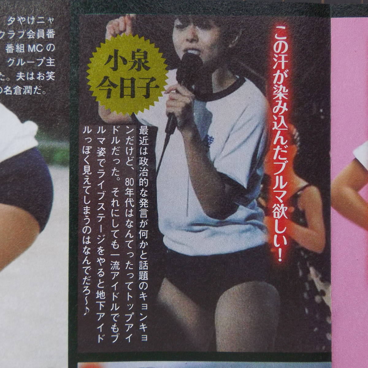「昭和アイドル生ブルマー」 原田知世 …
