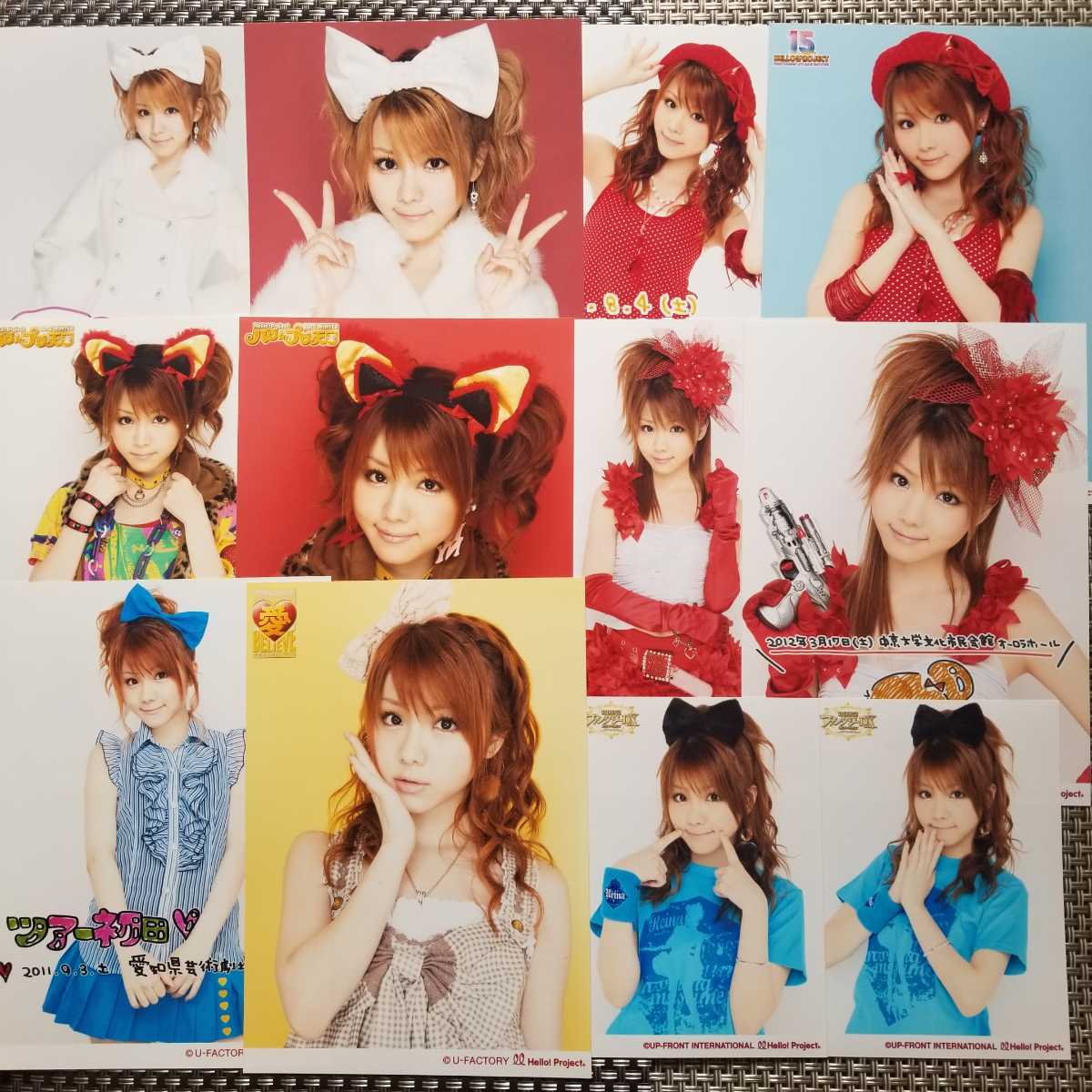 モーニング娘。 田中れいな 写真12枚セット (2L写真10枚 L写真2枚) 愛