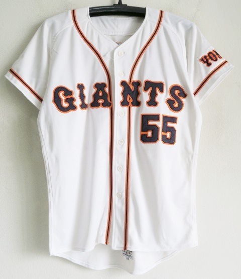 デサント製 読売ジャイアンツ 刺繍ホームレプリカユニフォーム#55松井