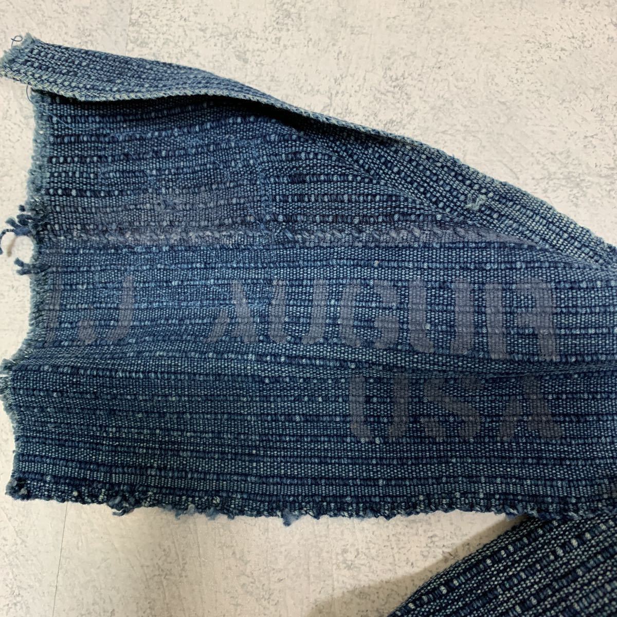 雰囲気抜群 ジュディーオーガー J.AUGUR インディゴ染めストール