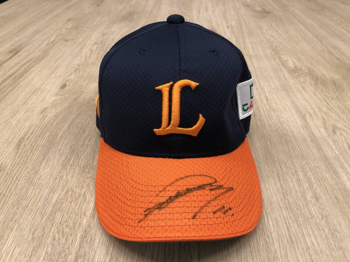 今井達也 実使用サイン入りキャップ チャリティー】埼玉西武ライオンズ