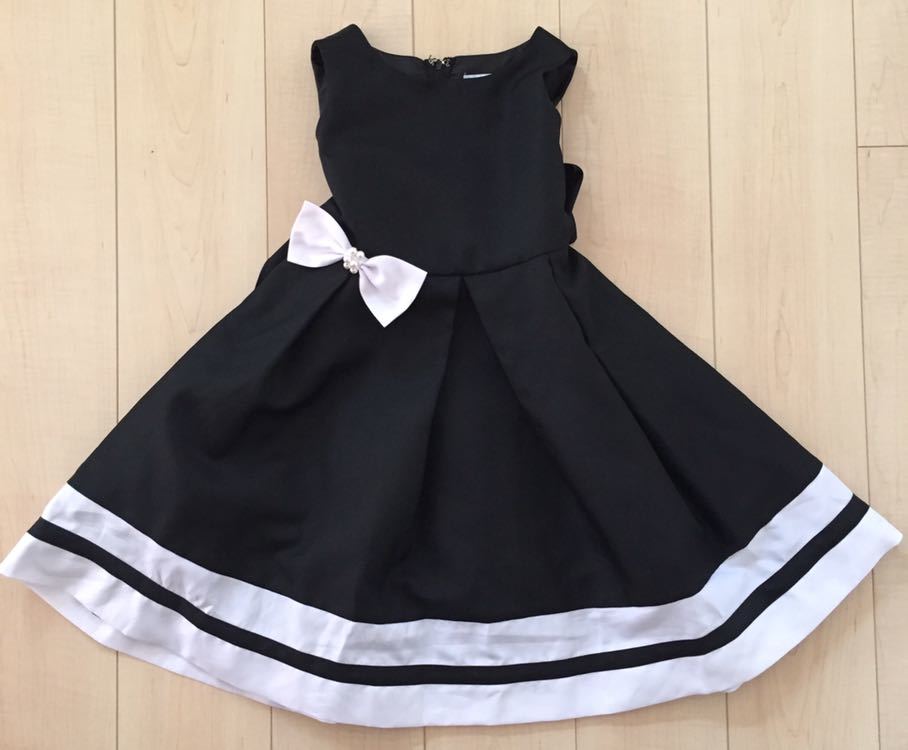送料無料 キャサリンコテージ フォーマルワンピース ピアノ発表会 入学式 卒業式 結婚式 １３０ ブラック パールリボン の落札情報詳細 ヤフオク落札価格情報 オークフリー スマートフォン版