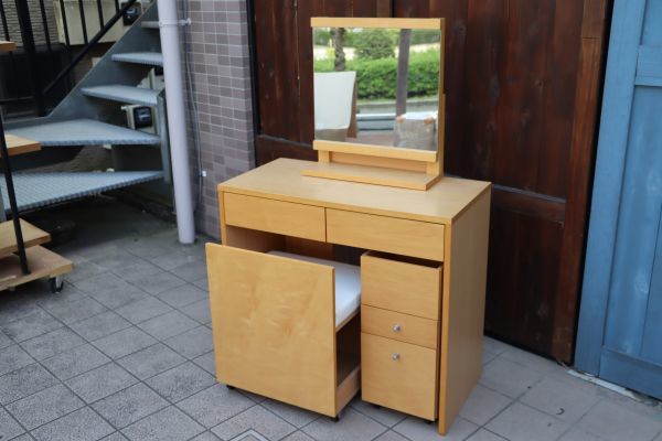 稀少◇MUJI◇無印良品◇メープル材◇ドレッサーセット◇ナチュラル