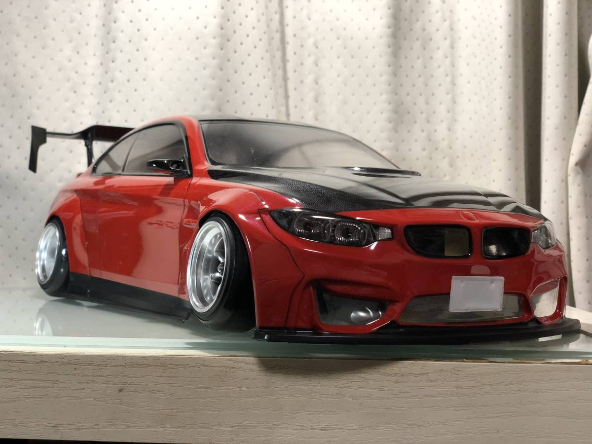新品 3RACING BMW M4 BDY-M4 塗装済み完成ボディ ブライトマイカレッド