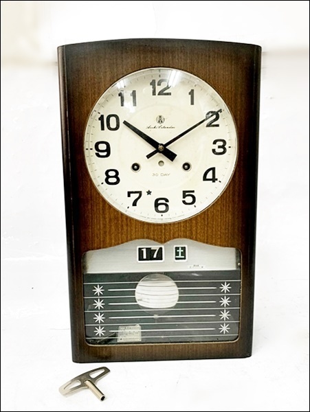 愛知時計電機　掛け時計　ゼンマイ 愛知時計 21DAYゼンマイ式掛時計 | 八ヶ岳ゼンマイ屋