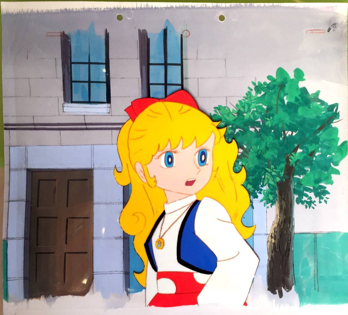 ビンテージ 日アニセル画放出 女王陛下のプティアンジェ 街並み背景 