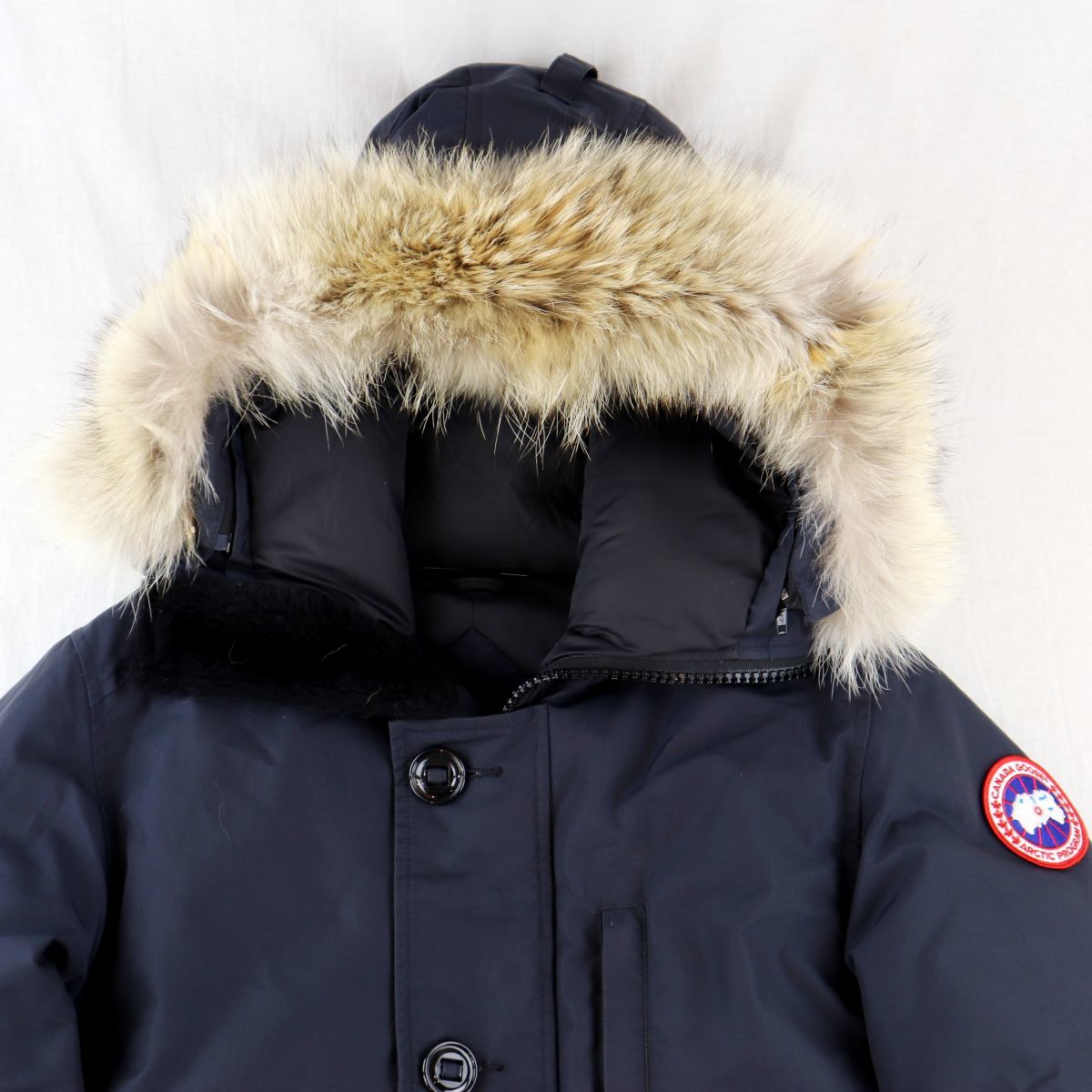 カナダグース ジャスパー ダウンジャケット メンズ ネイビー S グリフィン ファー フード Jasper Parka 3461jm Canada Goose の落札情報詳細 ヤフオク落札価格情報 オークフリー スマートフォン版