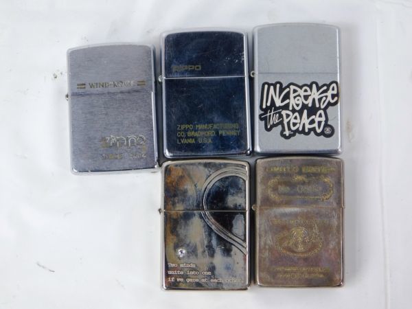 106 Zippo ジッポ ライター 5点セット まとめて 全国一律198円 の落札情報詳細 ヤフオク落札価格情報 オークフリー