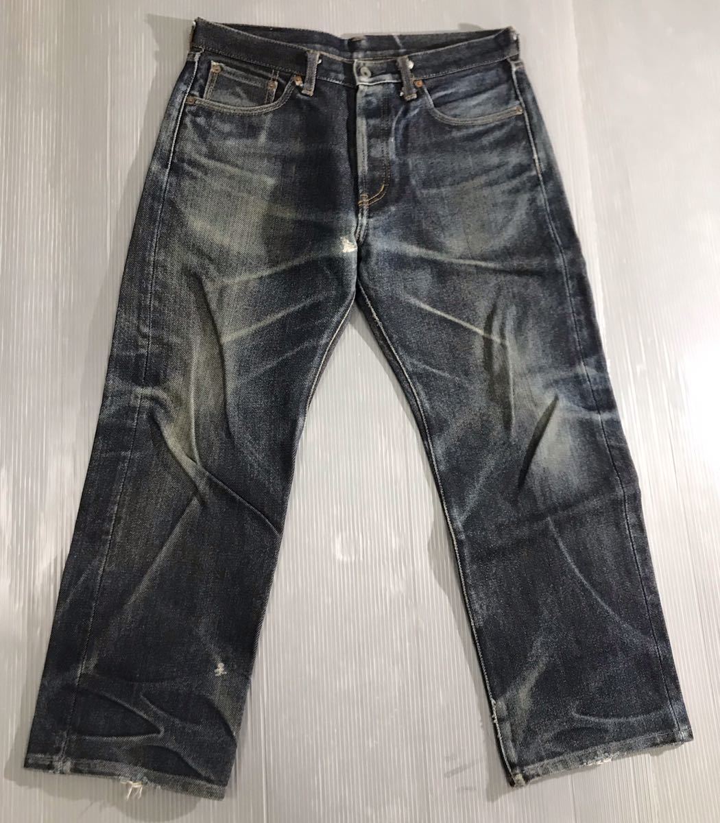 IRON HEART アイアンハート》激シブ色落ち Lot 634 21oz インディゴ