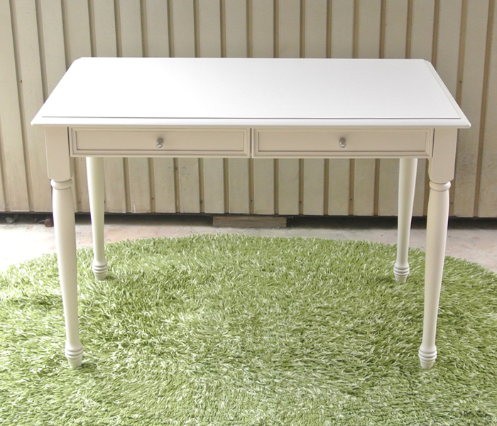 LAURA ASHLEY ローラアシュレイ DORSETシリーズ 机デスク 幅110cm 白