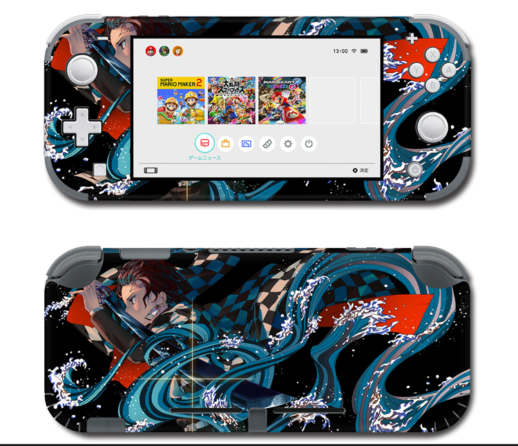 Nintendo Switch本体一式　 鬼滅の刃スキンシート貼付済 Tsutaya 特典 Switch Lite スイッチ ライト 鬼滅の刃 きめつのや