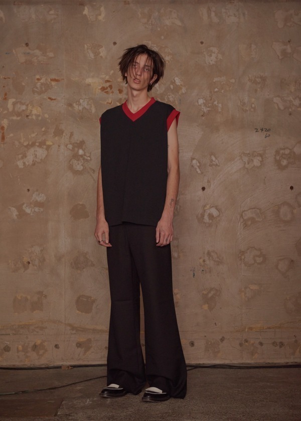 ◇ LITTLEBIGリトルビッグ 18ss Wool No-Sleeve オーバーサイズ ニット 