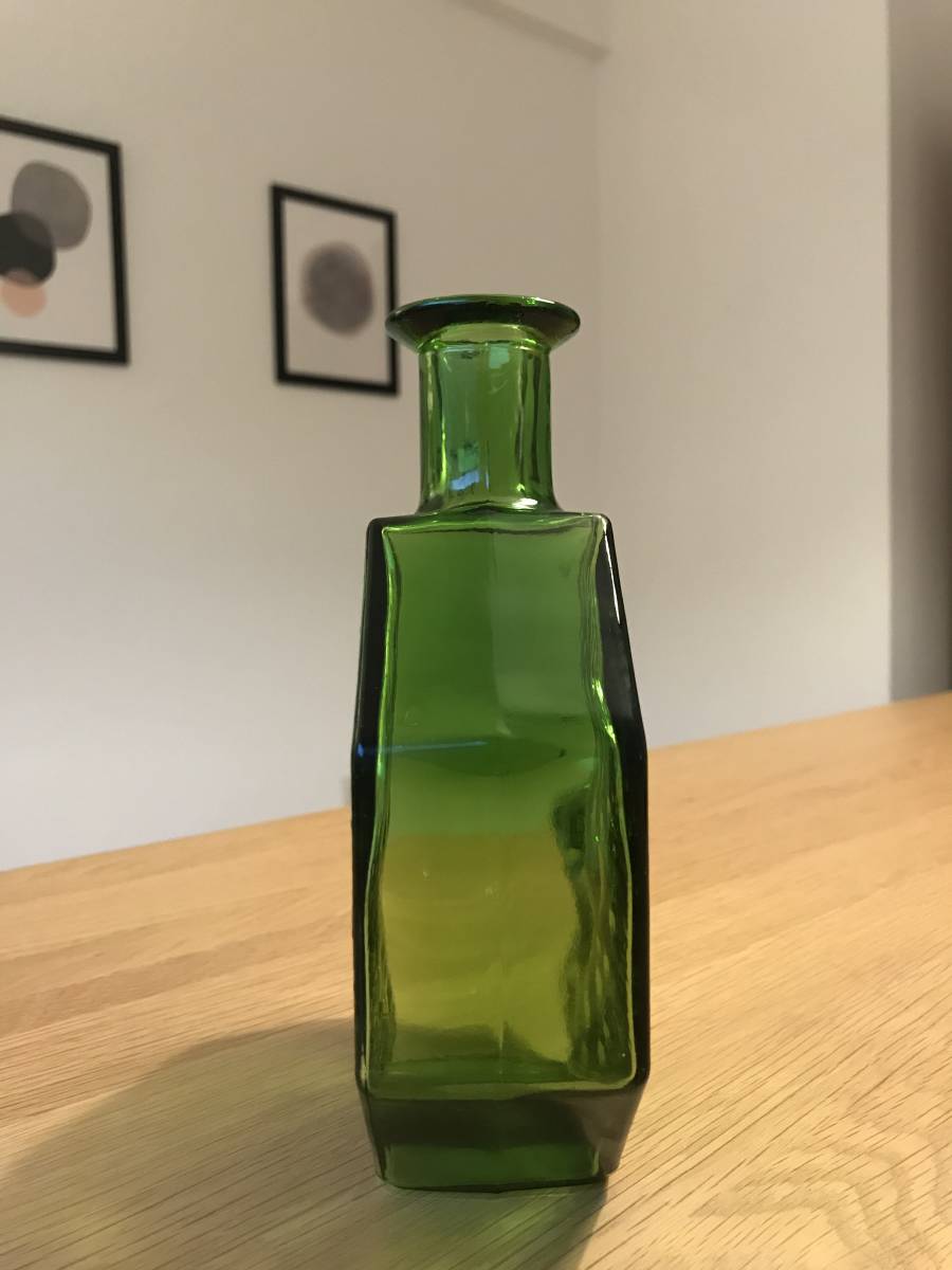 リーヒマエンラシ／ポラリス／ボトル／フラワーベース／北欧ヴィンテージ ヴィンテージ品】Riihimaen lasi Grapponia リーヒマエンラシ