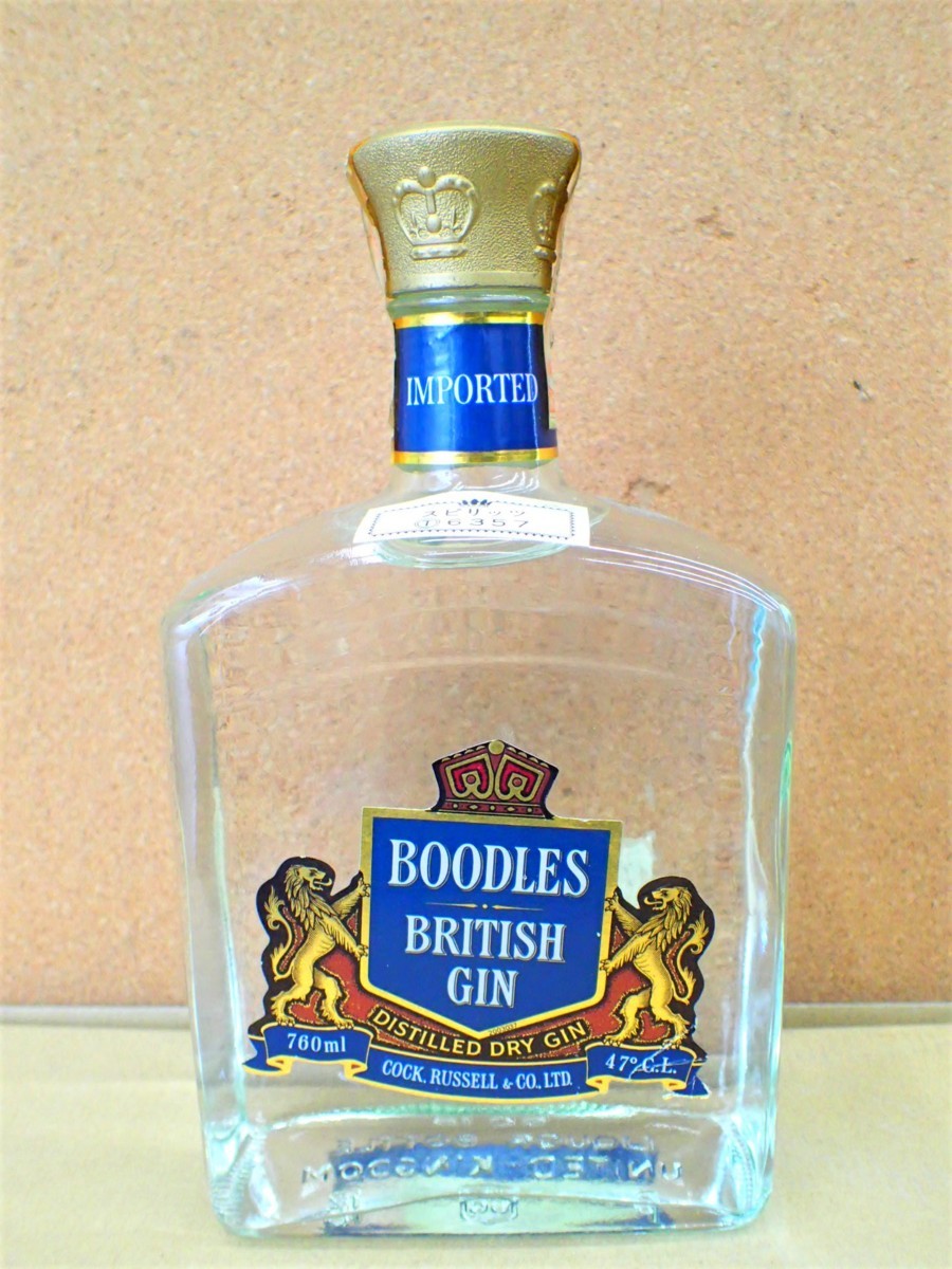 BOODLES BRITISH GIN 未開栓 古酒 ◇◇未開栓 BOODLES BRITISH GIN