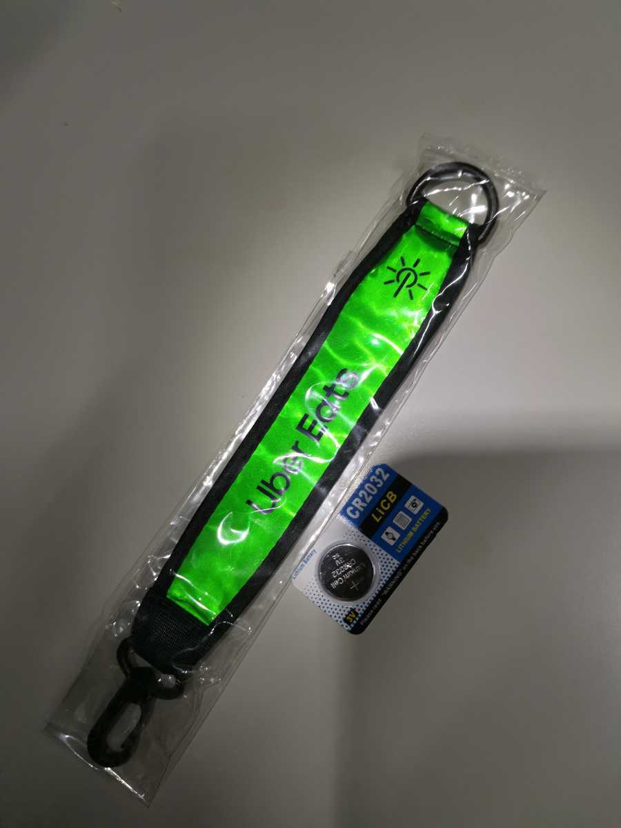 新品】グリーン光反射、LED点滅、安全に配達 非売品 ナイトマーカー 