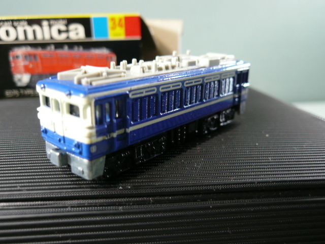 日本製 トミカ ED75形 電気機関車 青 NO.34 黒箱 トミカ 日本製