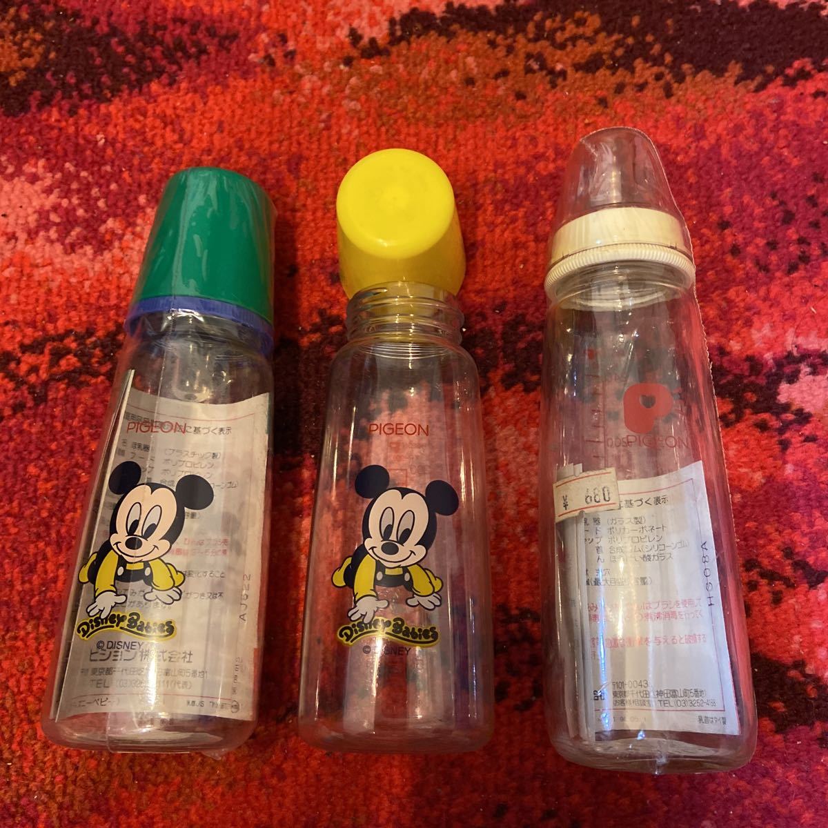 ☆ピジョン 哺乳瓶 ミッキー柄 200ml プラスチック製 Pigeon Mサイズ ☆ピジョン 哺乳瓶 ミッキー柄 200ml プラスチック製 Pigeon Mサイズ