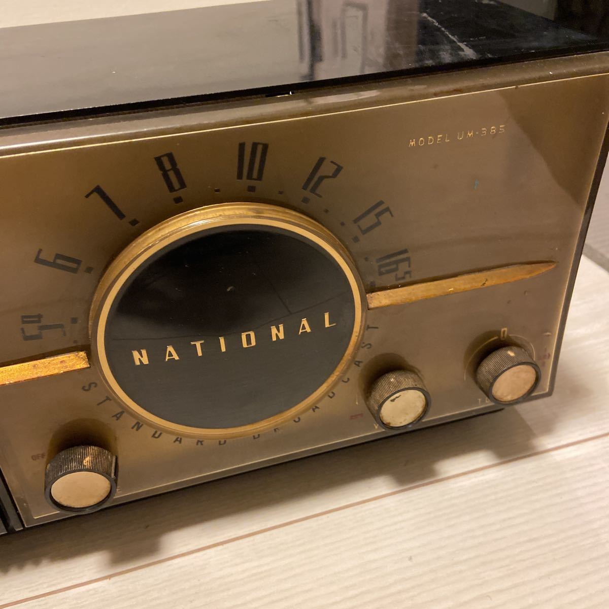 National 新空間ラジオ　MODEL UM-385 National 真空管ラジオ Model UM－385 アンティーク ジャンク昭和