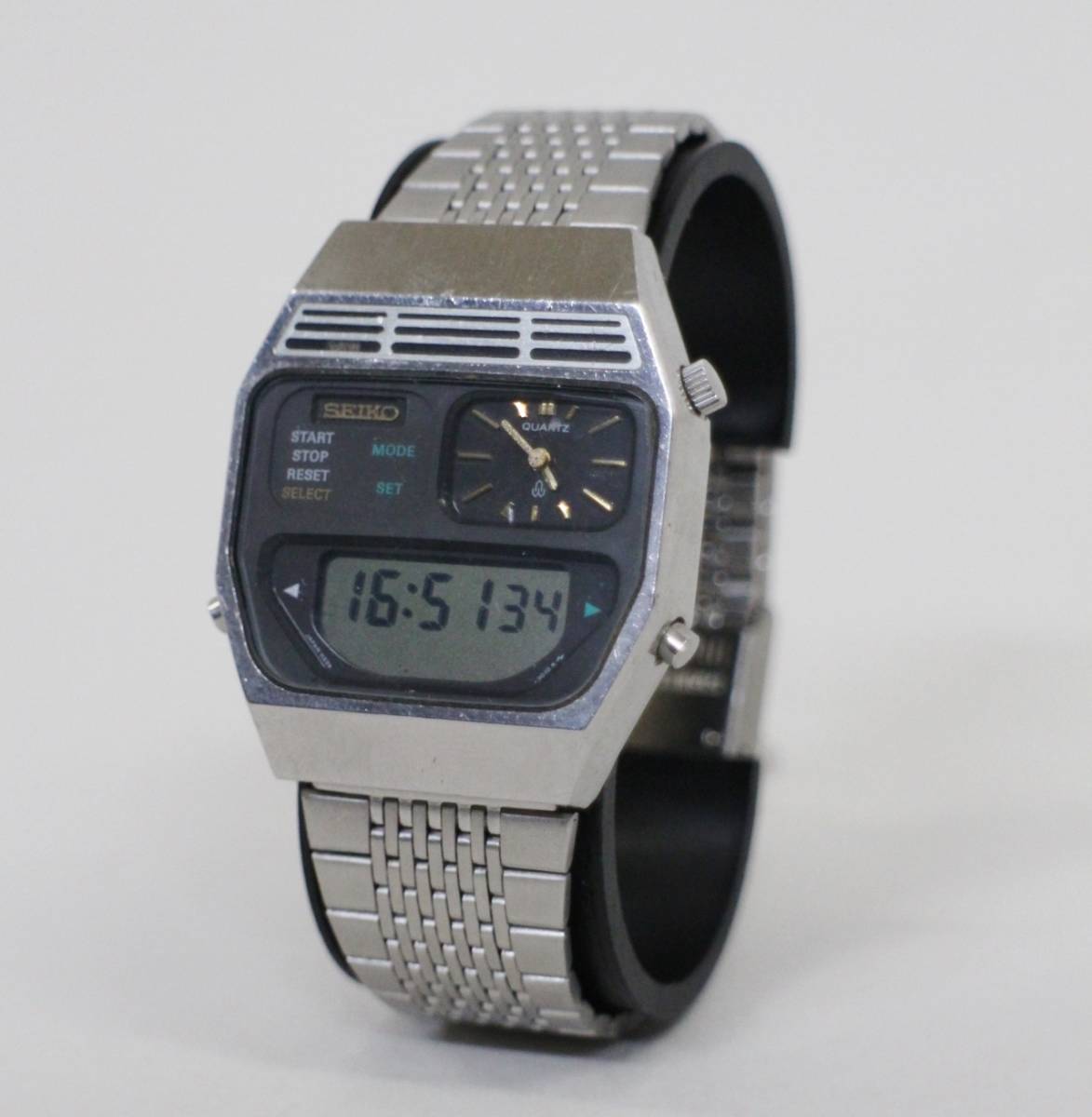 SEIKO セイコー クオーツ メンズ腕時計 デジアナ ハイブリッド H239