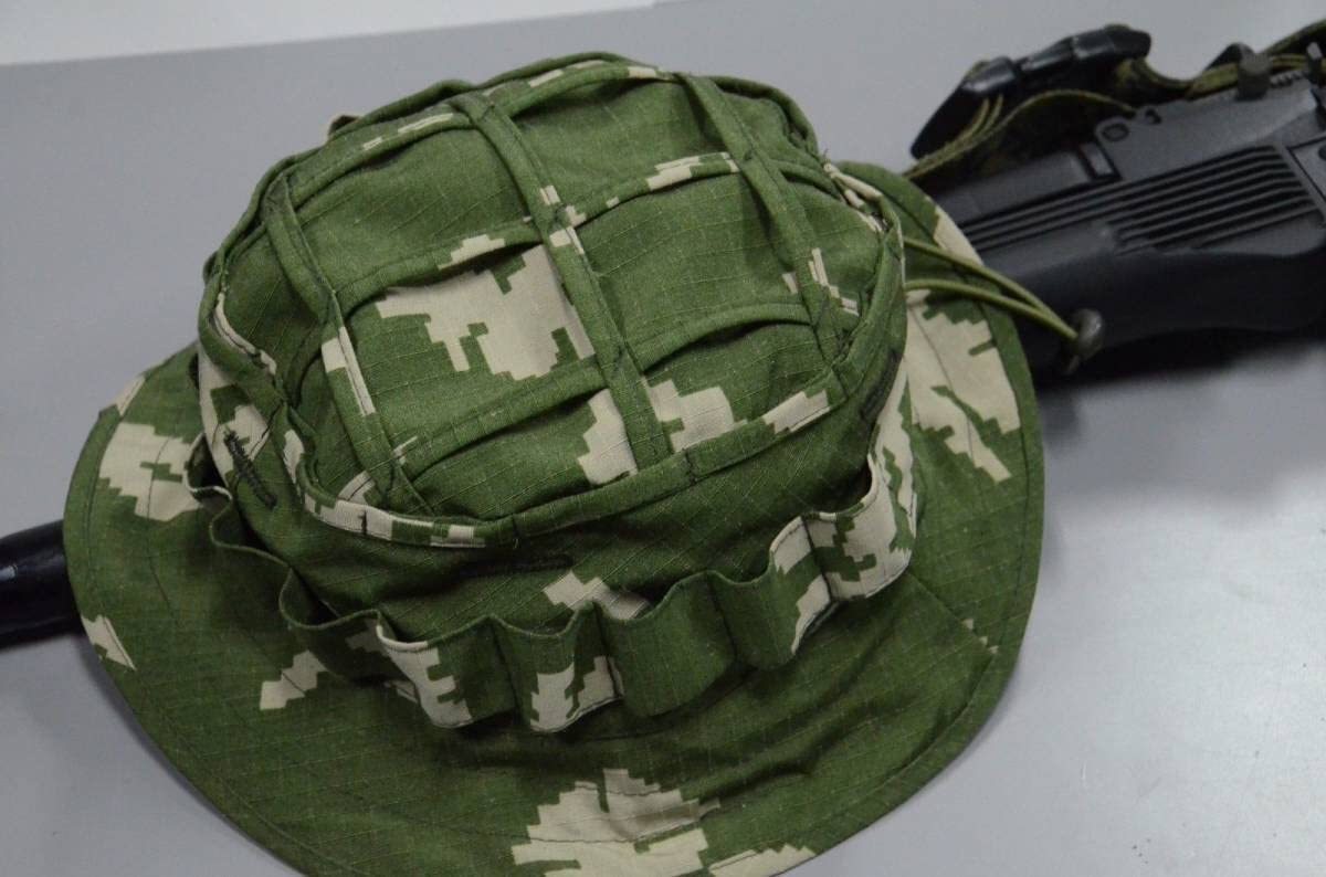 ロシア軍　M45 スナイパーハット 実物　パルチザン迷彩　RSS  ゴルカ ロシア軍 M45 スナイパーハット 実物 パルチザン迷彩 RSS ゴルカ