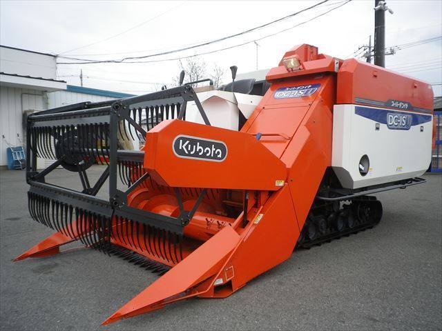 中古コンバイン クボタ DC-1 そば 大豆(ディーゼル、セル付き)