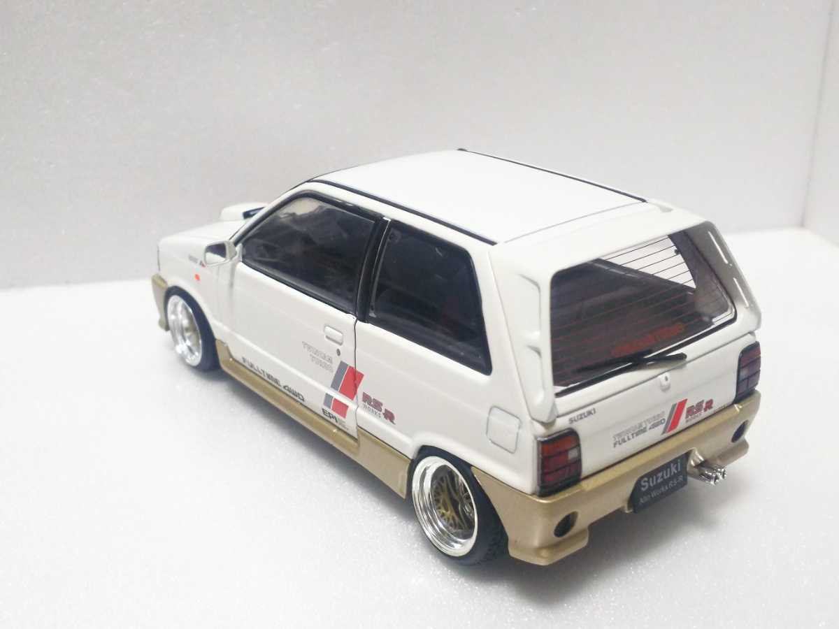 やや傷や汚れあり】1/24 スズキ アルトワークス RS-R 1987 白 ホワイト